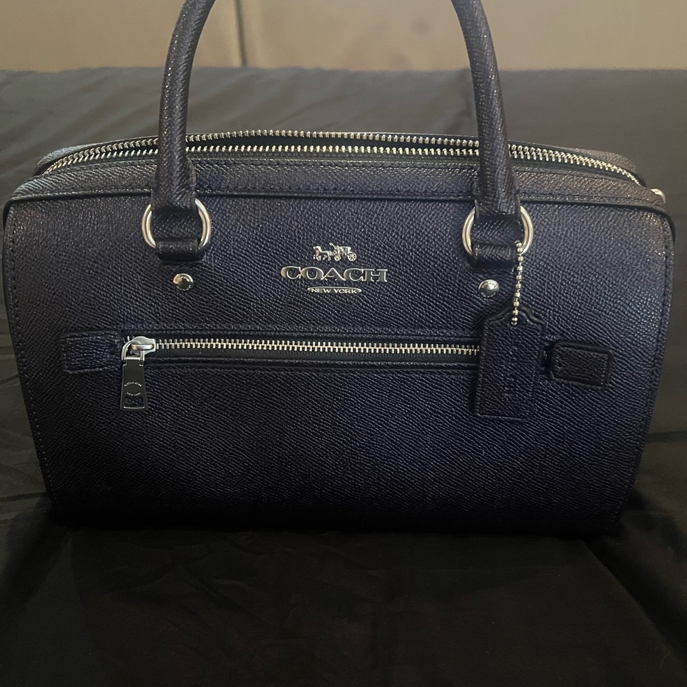 Coach Dark Blue Leather Bag